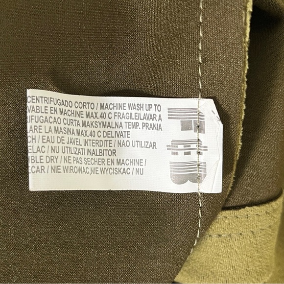 NWT Olive Suede-Like Waterfall Cardigan  Tie Waist  Chic Boho Wrap  F/S - Picture 13 of 13